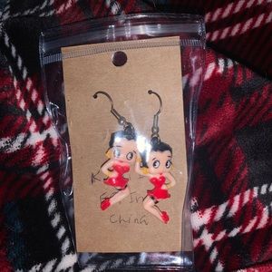 Betty boop vintage earrings